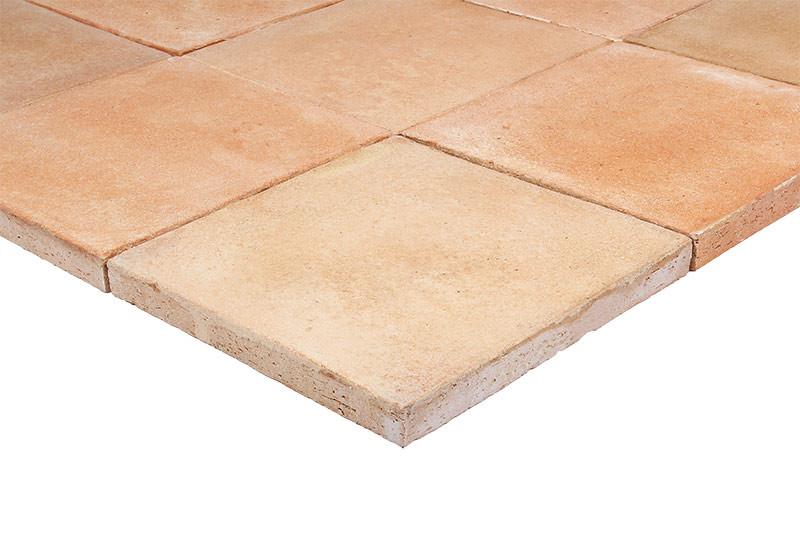 Terre cuite patinée main Mélange Rosé & Sable - Carrelage extérieur