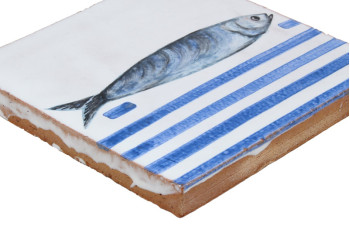 carrelage décoré sardine