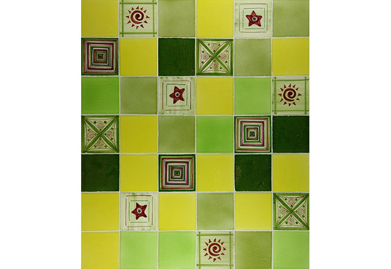 carrelage fait main a motif vert carrelage fait main a motif vert