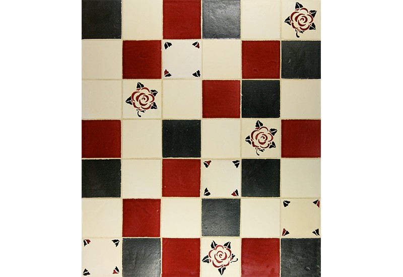 faience beige a motif rouge faience beige a motif rouge