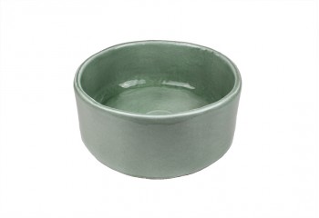 vasque a poser ronde gris celadon