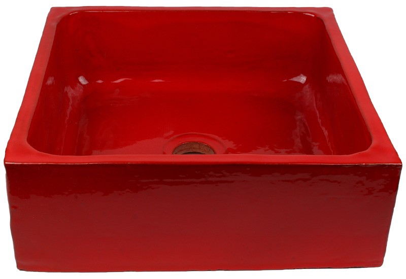 vasque a poser carre rouge vasque a poser carre rouge