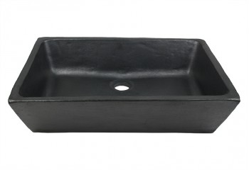 vasque a poser rectangle noire