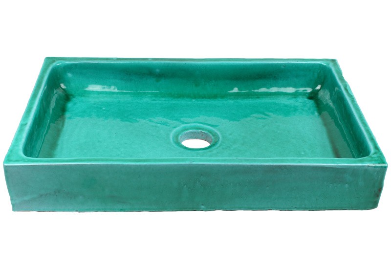 vasque a poser rectangulaire bleu turquoise vasque a poser rectangulaire bleu turquoise