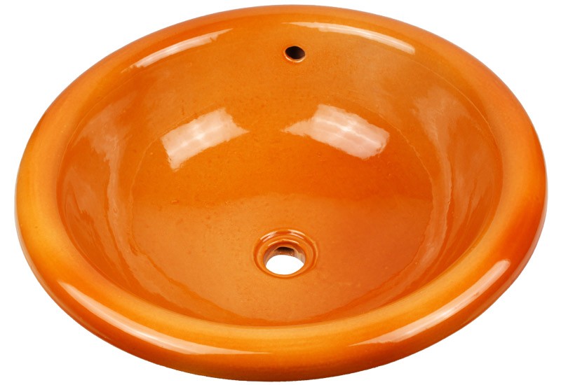 vasque a encastrer artisanale orange vasque a encastrer artisanale orange