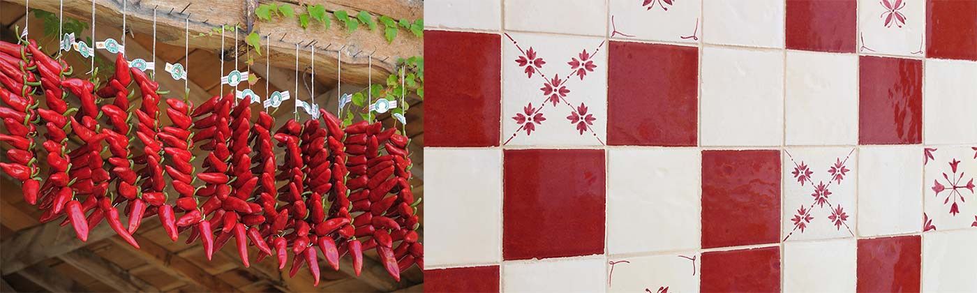 Pack déco : faiences à motifs décorés main, carrelage motif décoré