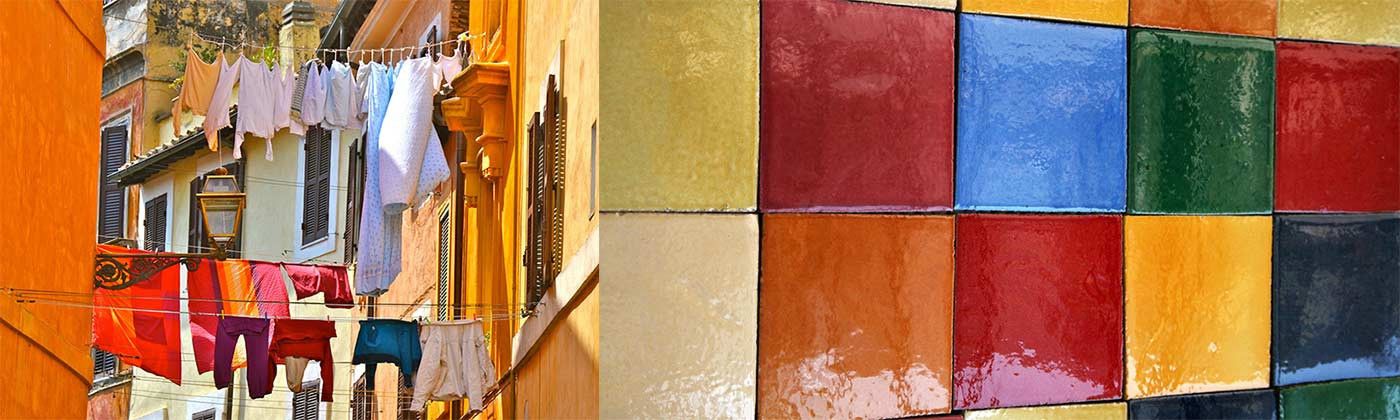Composition de faiences unies / décorées pour embellir votre intérieur