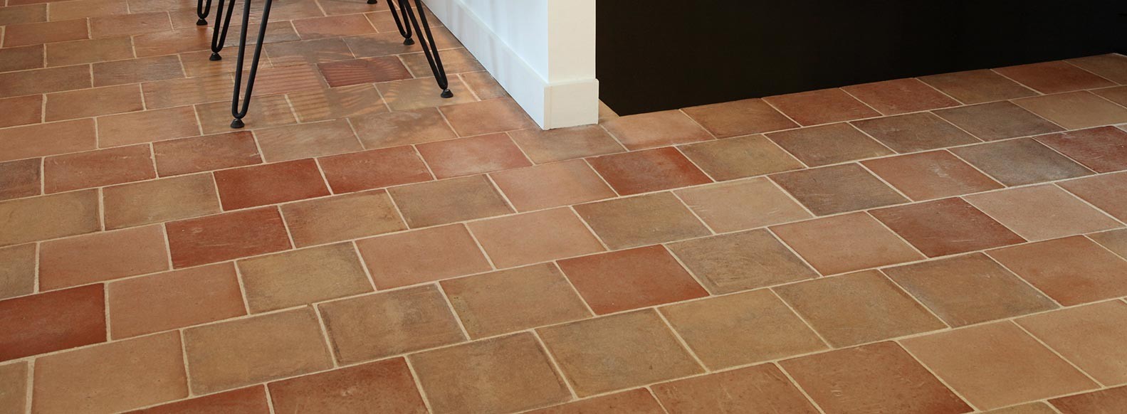 DIY terracotta tiles installation