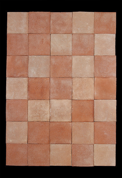 carrelage terre cuite ancien rouge rose