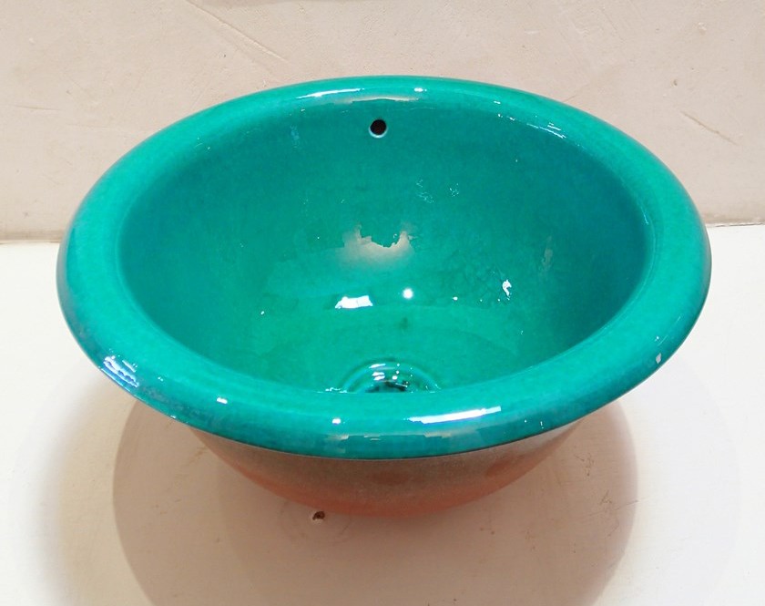 lavabo bleu vert turquoise