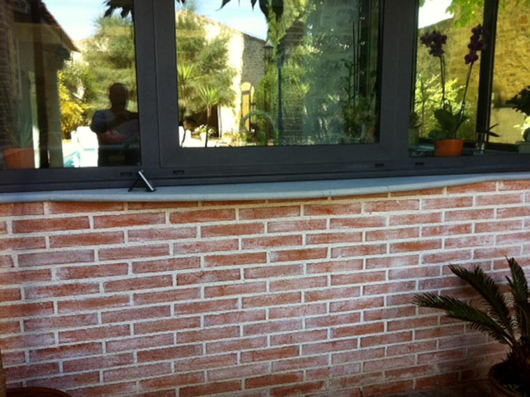 briquette de parement mur exterieur